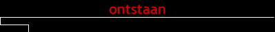 ontstaan